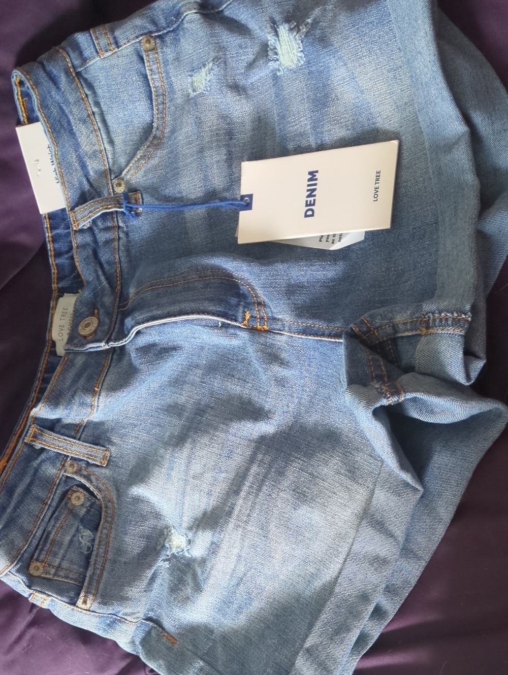 Love Tree Light Blue Denim Women’s Jeans Shorts
